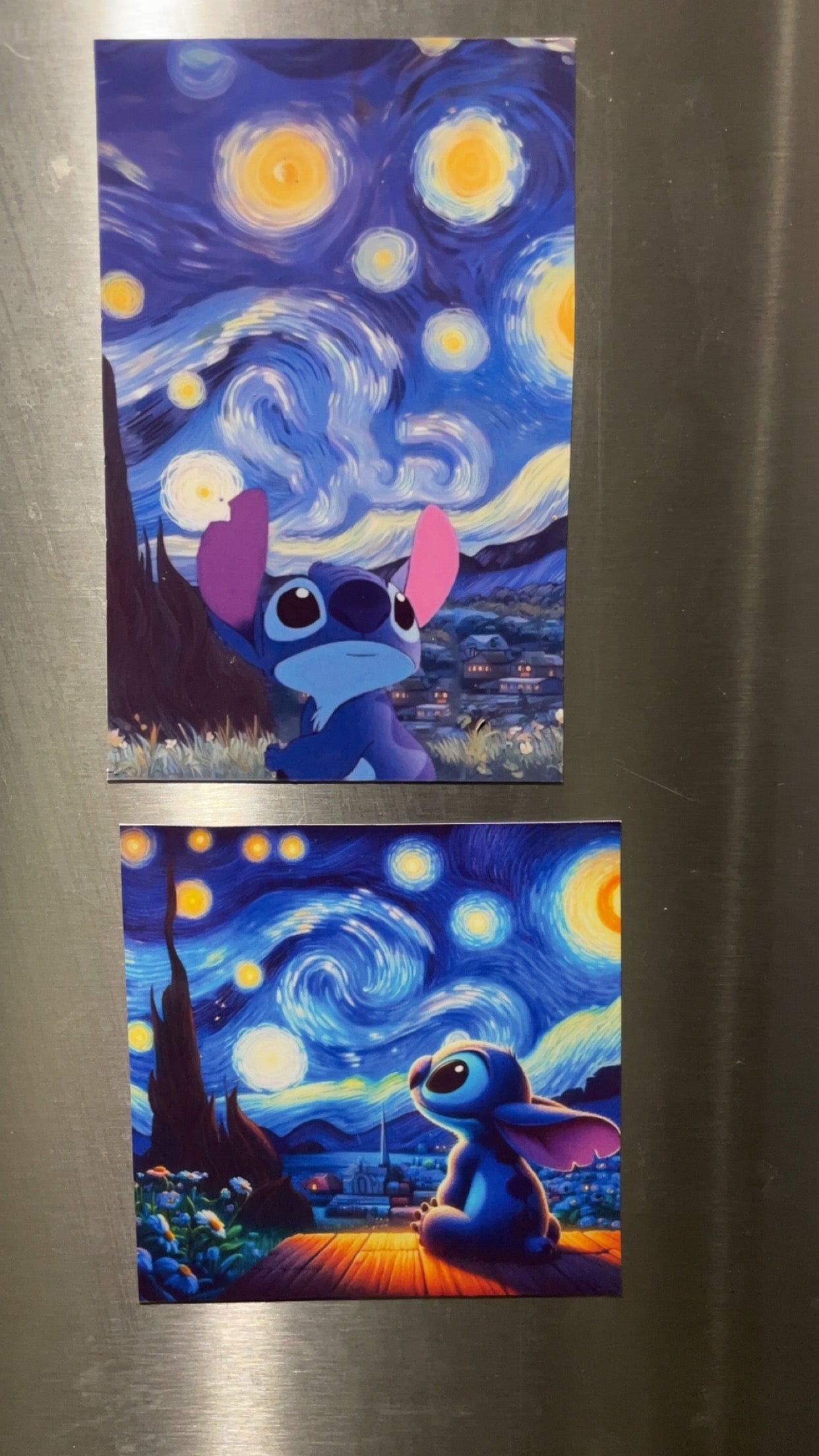 Starry Night Alien 626 Wanderer Two Versions Fridge Magnet