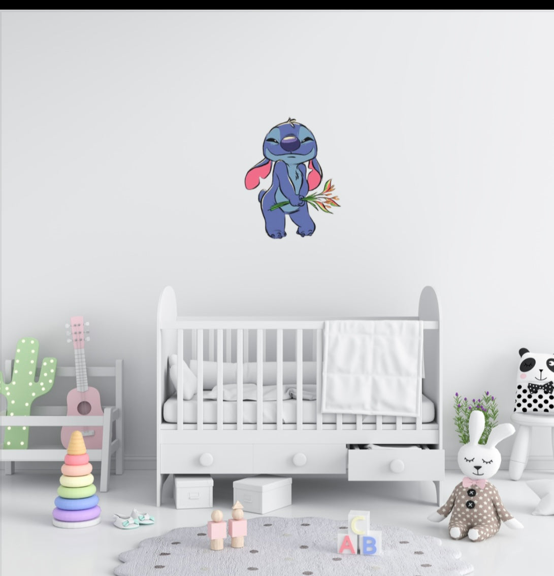 Mischievous Blue Alien Collection- Vinyl Wall Decals Options